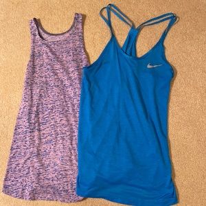 2 small workout tops! Size S! Nike & Adidas